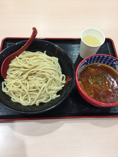 「辛つけ麺（大） ￥８５０円」@三田製麺所 アリオ八尾店の写真
