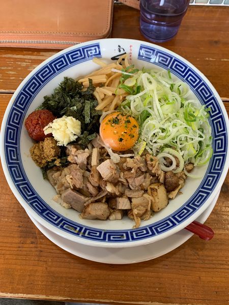 「からみそまぜそば」@からみそラーメンふくろう 関店の写真