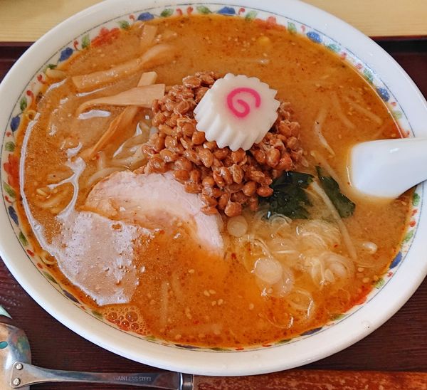 「みそ納豆麺800」@手打ちらーめん 一兆の写真