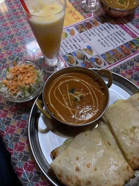 「チーズナンカレーセット　中辛」@ニューカトマンズキッチンの写真
