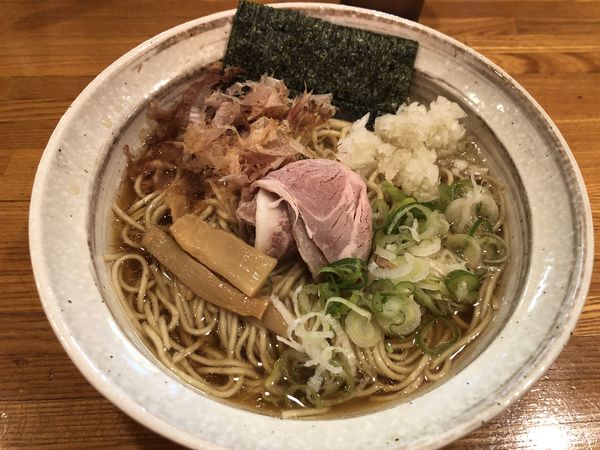 「キス煮干しそば（大盛）」@麺屋 ひな多の写真