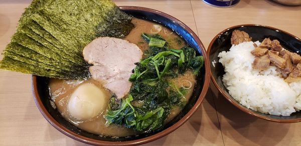 「のりたまラーメン　ホウレンソウ」@横浜家系ラーメン 武虎家 尾山台店の写真