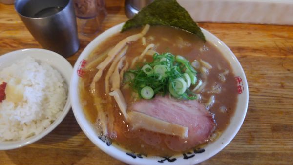 「らぁ麺大、ライス」@麺屋 庄太 六浦本店の写真
