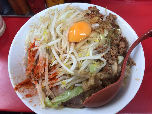 「汁なし中」@立川マシマシ 足利総本店の写真