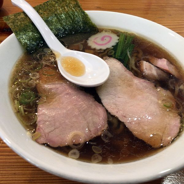 「手打中華そば(720円)」@白河手打中華 賀乃屋の写真