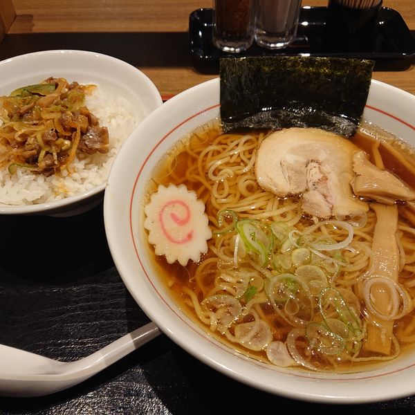 「ラーメンセット800円」@甲斐路亭の写真