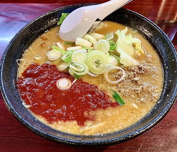 「特製旨辛味噌ラーメン」@こってりらーめん なりたけ 本八幡店の写真