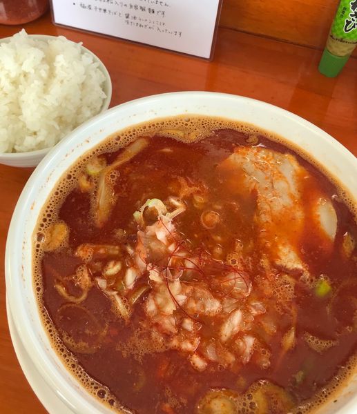 「カライ極煮干中華そば」@中華そば 板橋の写真