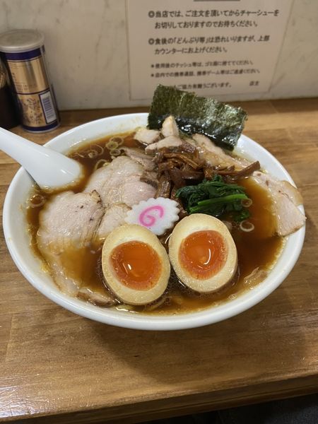 「しょうゆチャーシューメン 大盛り　味玉」@オランダ軒の写真