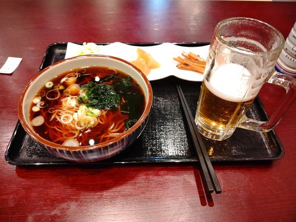 「ほろよいセット(かけそば)1,000円」@そば三昧 高崎店の写真