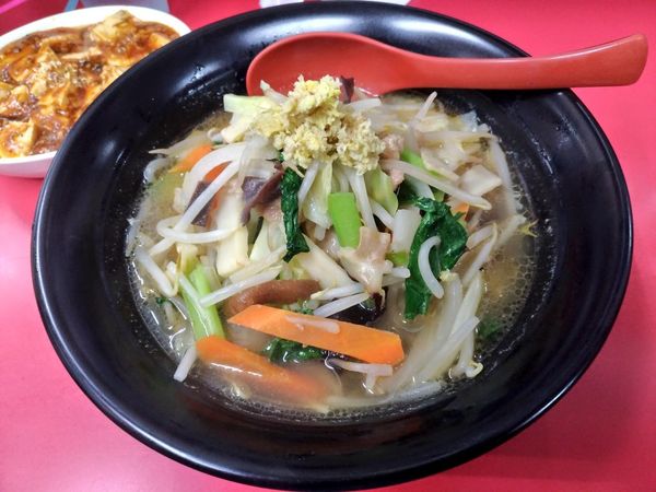 「期間限定 塩タンメンと麻婆豆腐セット」@和風らーめん はるやの写真