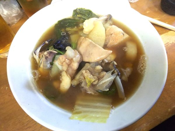 「【限定】S俺の捌き国産鮟鱇関西風　鮟鱇増し＋活蛤　3000円」@MENYA 食い味の道有楽の写真