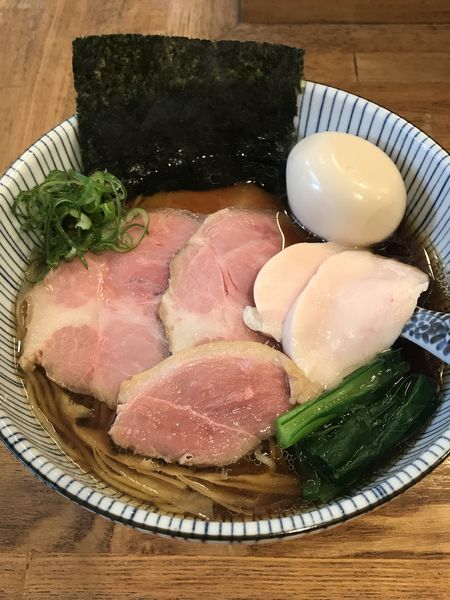 「味玉肉増し中華そば」@中華そば きなりの写真