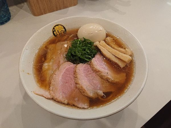 「【限定】年越し鴨そば＋味玉」@濃菜麺 井の庄 荻窪店の写真