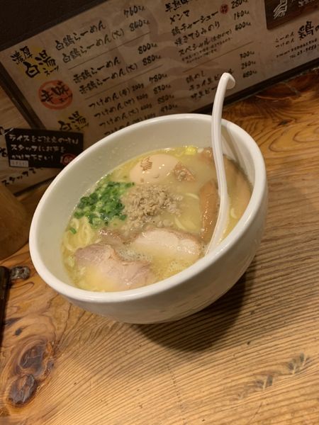 「濃厚鶏白湯塩」@鶏の穴の写真