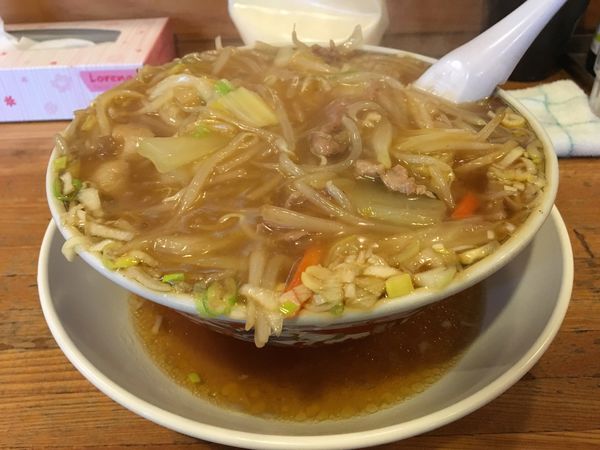 「サンマーメン（＋餡掛けトッピング）」@ラーメン処 よなかそばの写真