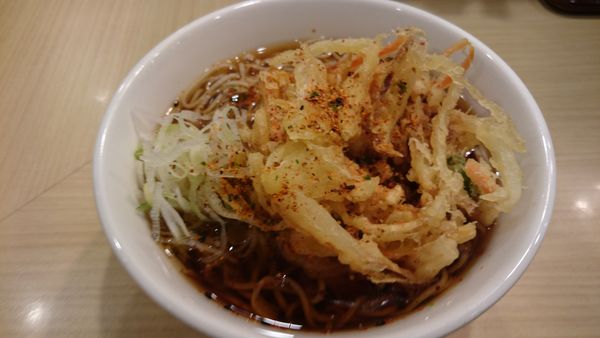 「かき揚げそば」@いろり庵きらく 亀戸店の写真