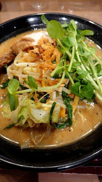 「味噌ラーメン＋ミニﾁｬｰｼｭｰ丼」@完熟味噌らぁめん かなで商店の写真