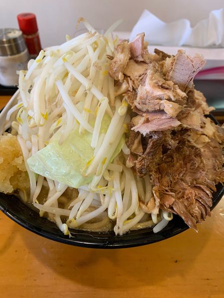 「福助らうめん大 野菜マシ ニンニク」@らぅめん福助の写真