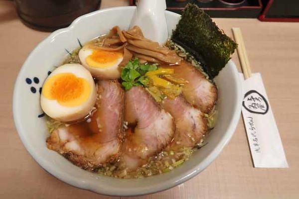 「ちゃーしゅうめん　1,000円＋双子の味玉　100円」@与ろゐ屋の写真