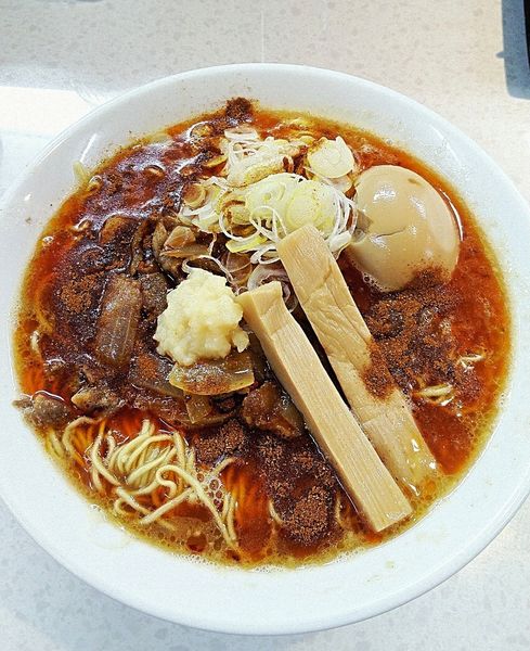 「(限定) おにタン 830円＋味付玉子 100円」@麺屋 久兵衛の写真