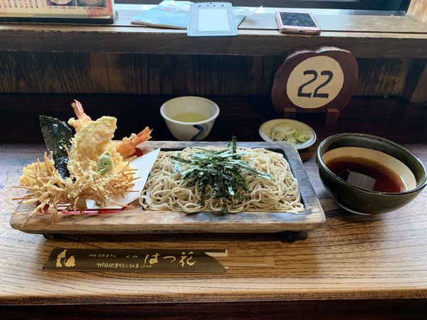 「天ざる」@はつ花そば 本館 はつ花そば新館の写真