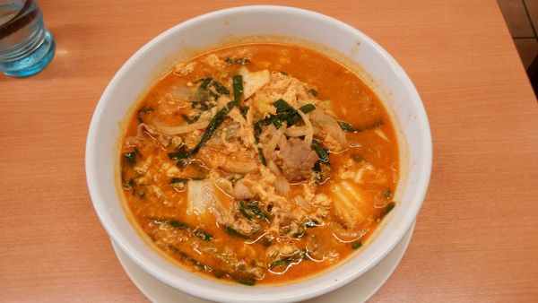 「チゲ味噌ラーメン¥630-」@日高屋 神田西口店の写真