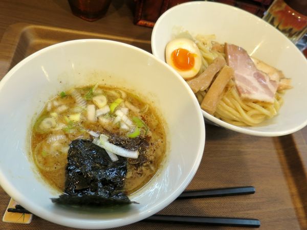 「大山鶏のつけめん ９００円 ※小盛」@つけめん さなだの写真