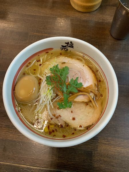 「天然塩ラーメンTP半熟味付け卵TPチャーシュー増し」@岐阜 塩元帥の写真