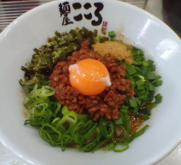 「台湾混ぜそば+贅沢追い飯」@麺屋こころ 金沢八景店の写真