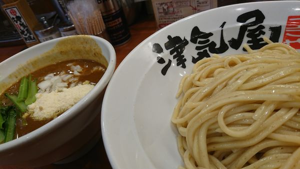 「鶏と小松菜のチーズカレーつけ麺」@つけ麺 津気屋 西川口店の写真