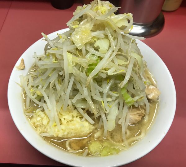 「小豚（ニンニク、アブラ）」@ラーメン二郎 ひばりヶ丘駅前店の写真