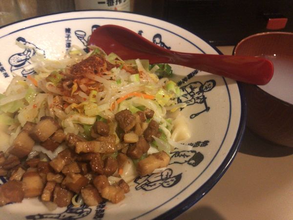 「ヨウポー麺（ベルト麺・少な目・激辛）700円」@西安麺荘 秦唐記 新川本店の写真