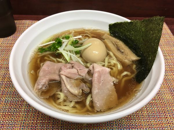 「中華そば ＋ 味玉」@中華そば たま河の写真