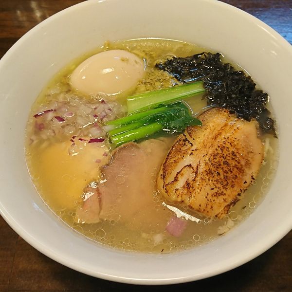 「特製貝節潮そば」@CLAM＆BONITO貝節麺RAIKの写真