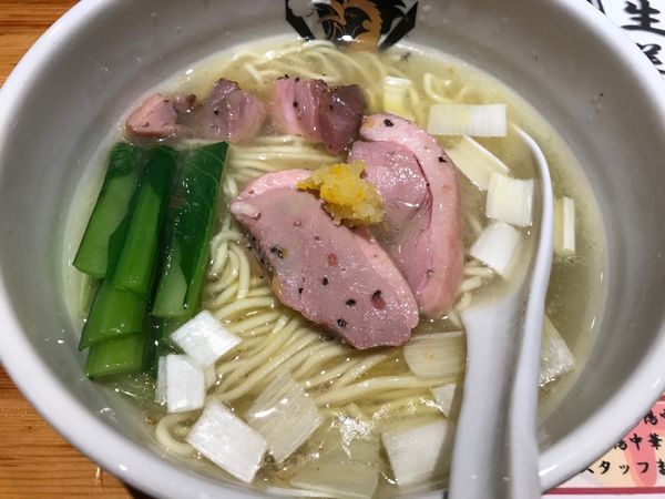 「鴨中華そば(塩) 870円」@満鶏軒の写真