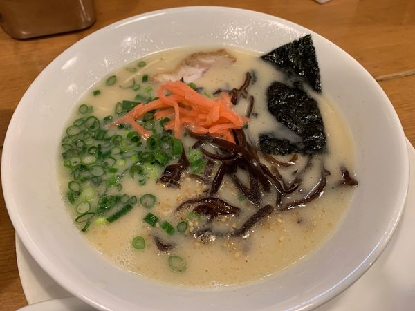 「まるきんラーメン+明太子ごはん」@博多まるきんラーメン 中延店の写真