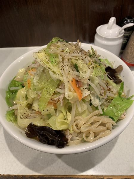 「たんめん 大盛り 太麺 920円」@麺処 まるよし商店の写真