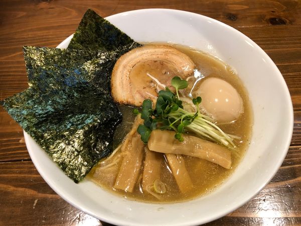 「味玉煮干しそば（大盛）」@煮干しそば 虎空の写真