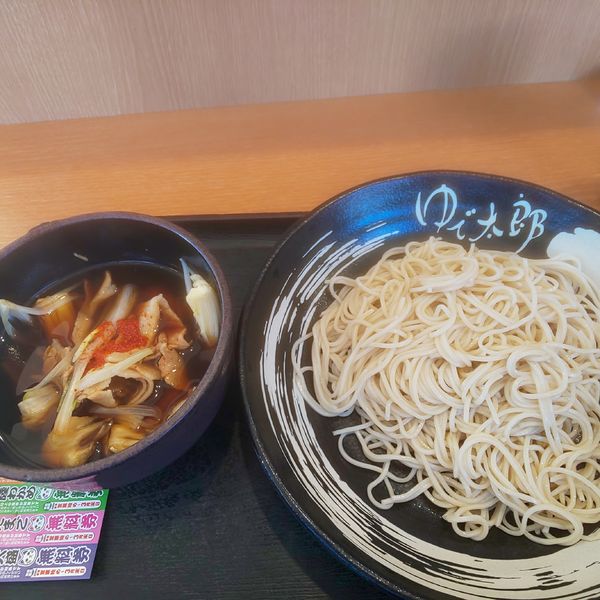 「肉舞茸そば」@ゆで太郎 戸田新曽南店の写真