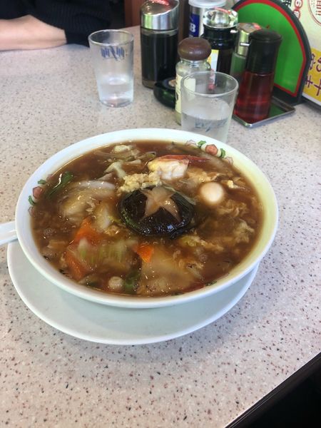 「五目あんかけラーメン」@餃子の王将 草加店の写真