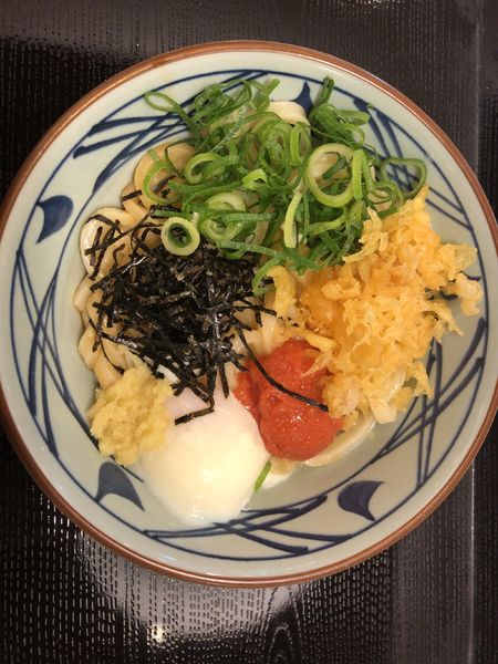 「明太釜玉（温玉）並　440円」@丸亀製麺 ダイエー新松戸店の写真