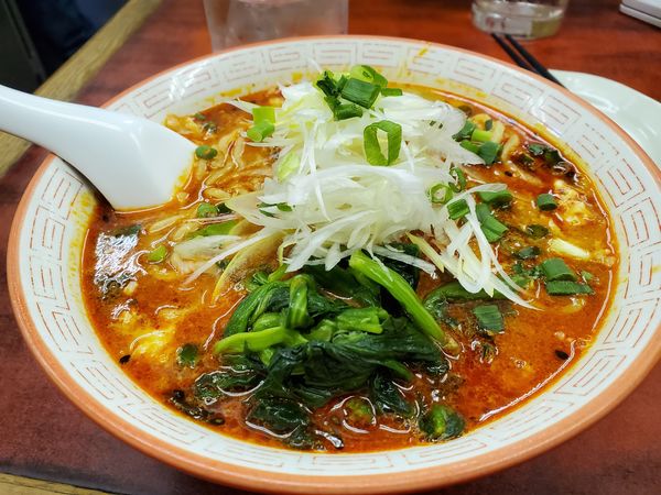 「ミニドラ担々麺辛さ上級＋溶き卵増量780円」@らーめん ドラごんちの写真