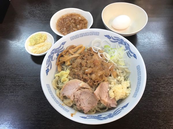 「限定ジャージャー麺300g（全増しどでん、生卵）」@ラーメンどでん 大宮店の写真