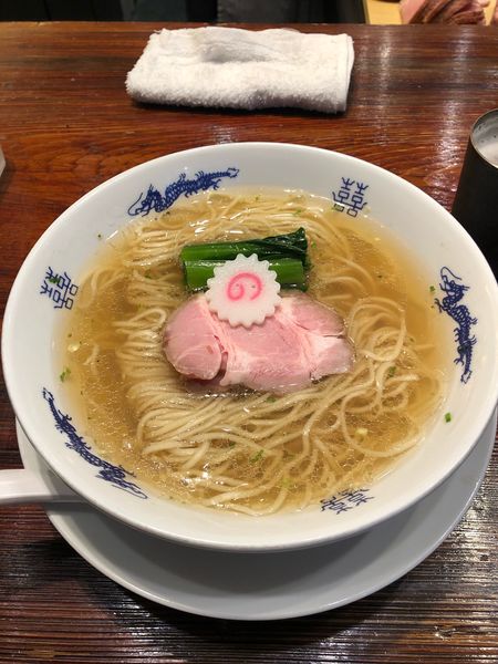 「山椒そば＋肉ワンタン２海老ワンタン２」@中華蕎麦にし乃の写真