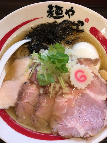 「【限定】特製エソ煮干しとムロ鯵のそば」@麺や でこの写真