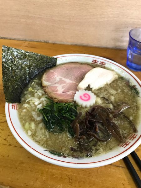 「鯵な漢の煮干しそば」@口樂の写真