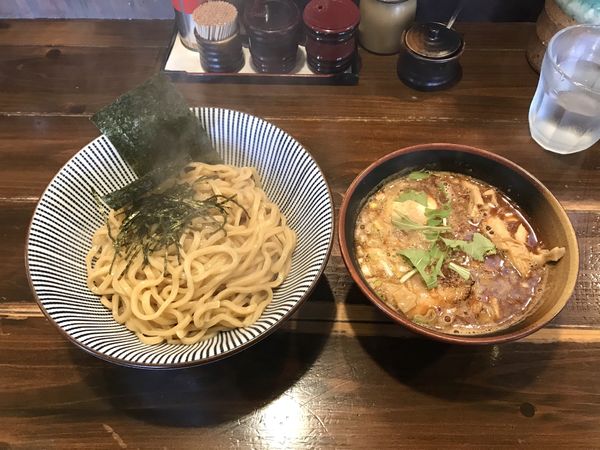 「濃厚辛つけ麺並盛り、辛さピリ辛」@麺屋 やま昇の写真