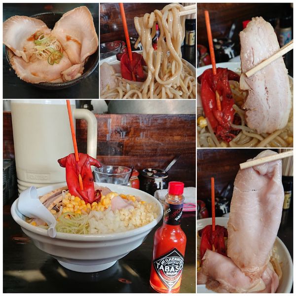 「【限定】特鶏濃麺 味噌SP＋豚チャーシュー＋チャーシュー丼」@濃麺 海月の写真