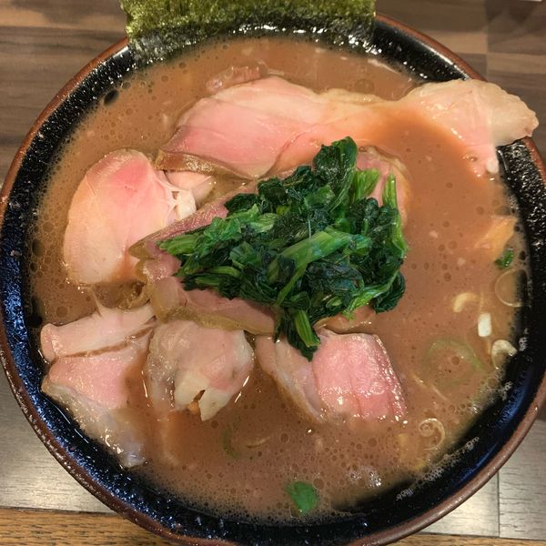 「チャーシューメン1150円＋小ライス120円」@神田ラーメン わいず 神田本店の写真
